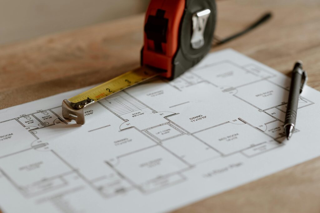 custom home construction floor plan